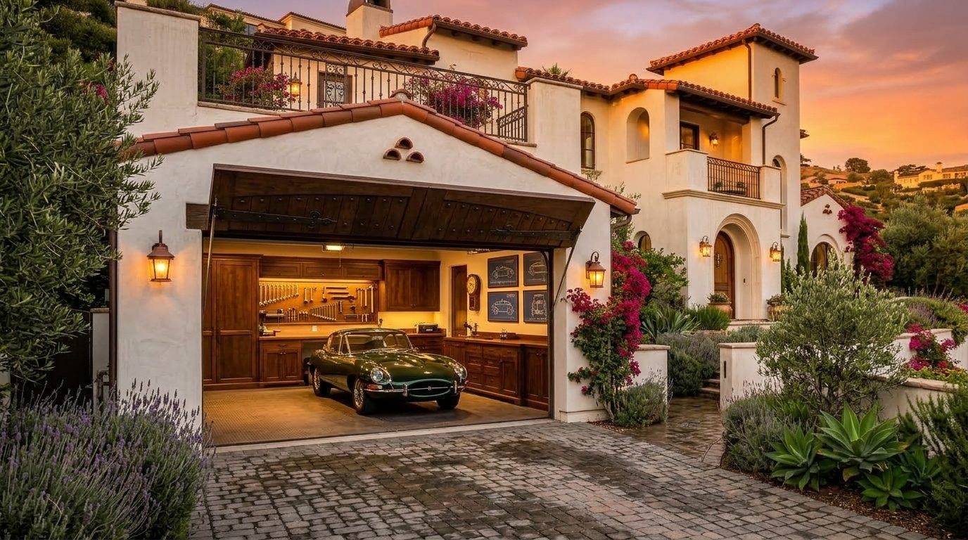 Thomson Garage Door Repairs Garage Door Gliding Open Revealing Warm Illuminated Interior